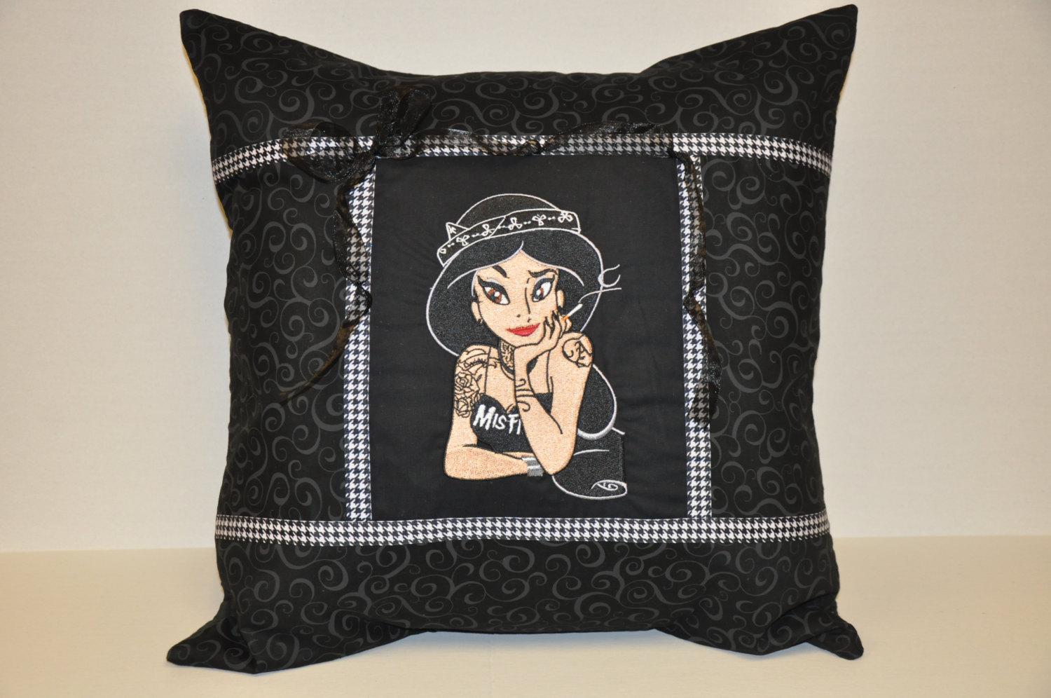 Modern Jasmine pillow embroidered pillow