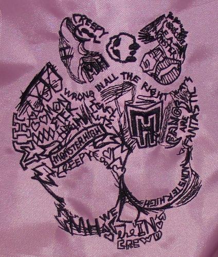 Monster high embroidered logo