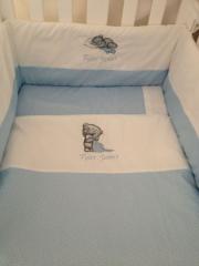 Bedroom set for newborn with Teddy Bear embroidery