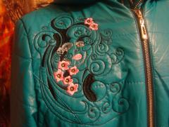 Embroidered jacket with spring free design