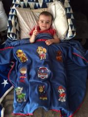Paw Patrol embroidered blanket