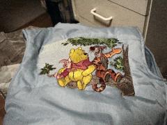 Winnie Pooh embroidered design