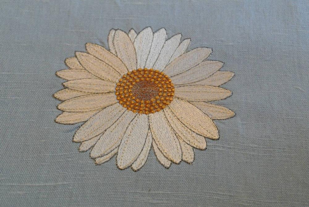 Chamomile free embroidery design
