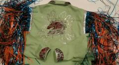 Women's jacket with Mosaic horse embroidery design