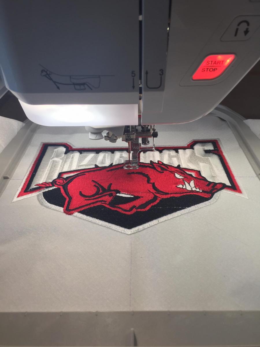 Arkansas Razorbacks Logo machine embroidery design