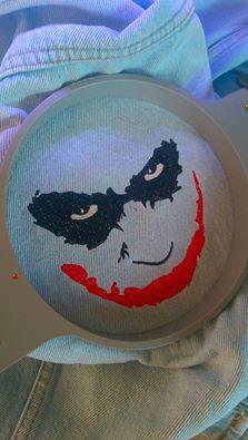 In hoop Jokers smile machine embroidery design