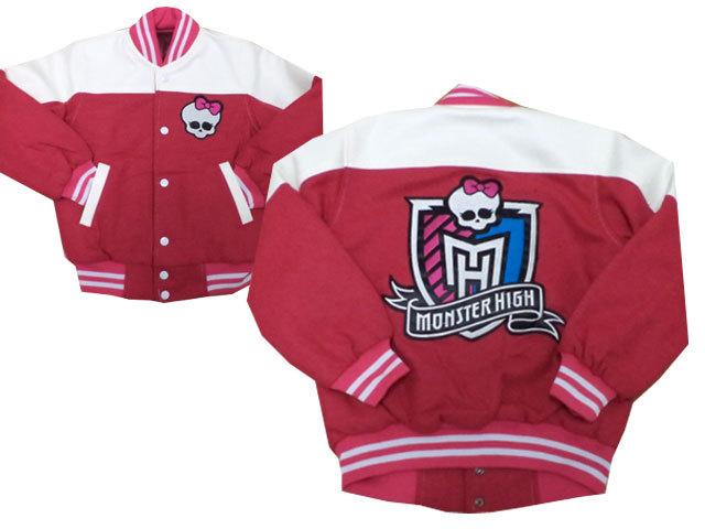Jackets with Monster High logo embroidery design
