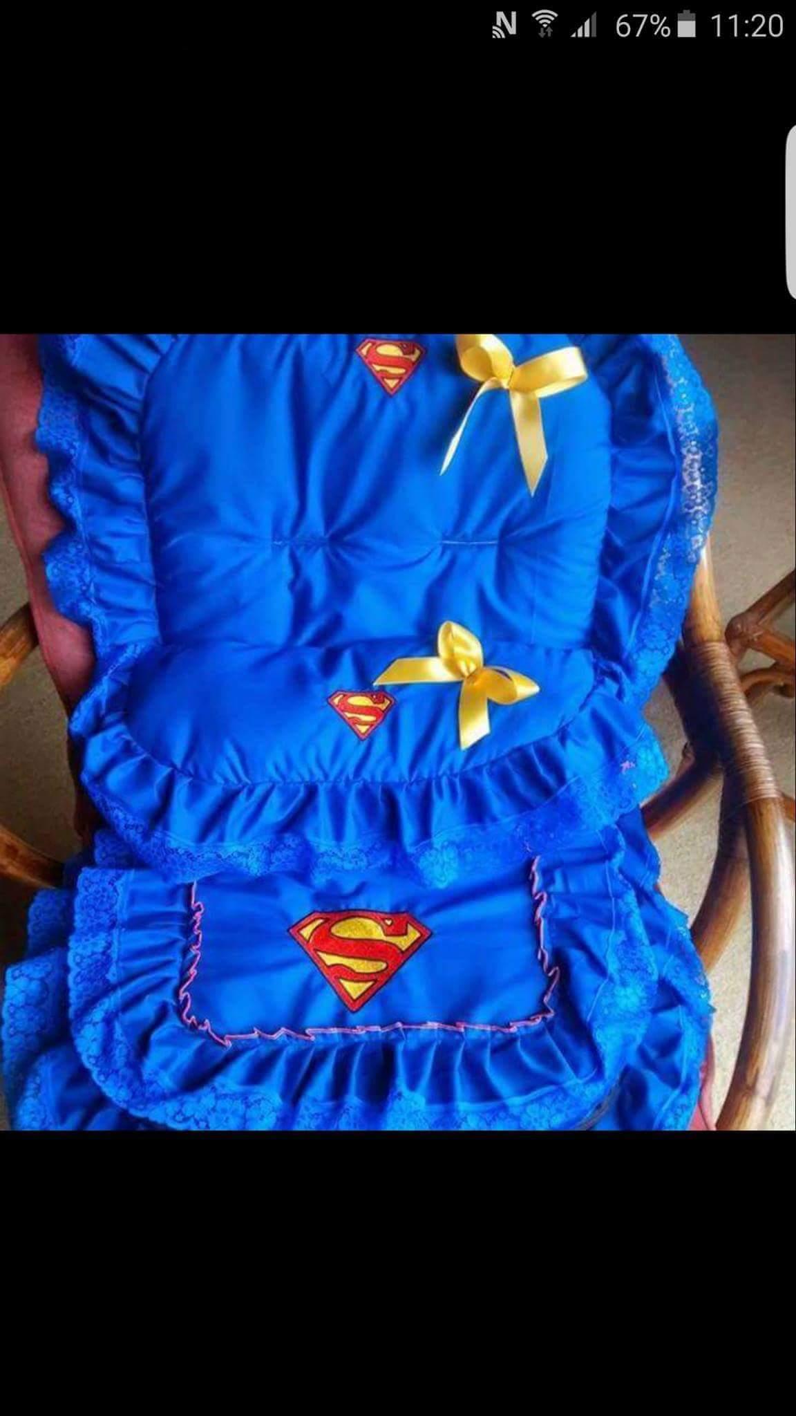 Baby envelope with Superman Logo embroidery design