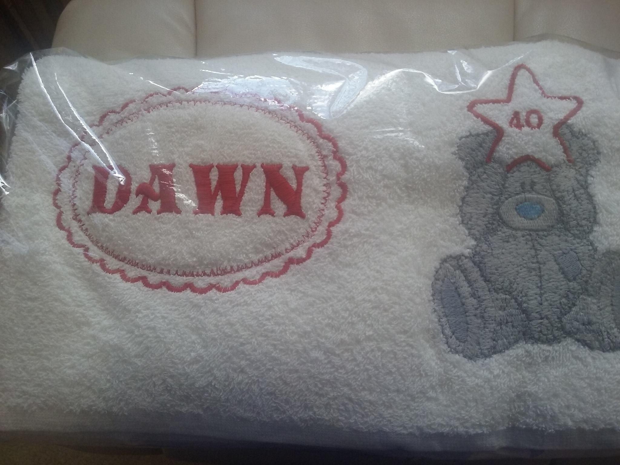 Gift with Teddy Bear with star embroidery design