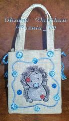 Hanbag with Konker embroidery design