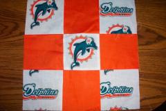 Miami Dolphins logo embroidery design