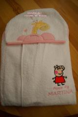 Baby envelope with Peppa Pig embroidery design
