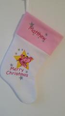 Sock with Pink Panther embroidery design