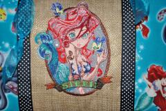 Siren embroidery design