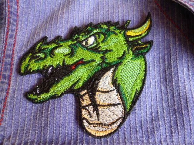 Valley dragon embroidery design