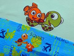 Nemo and Squirt embroidery design