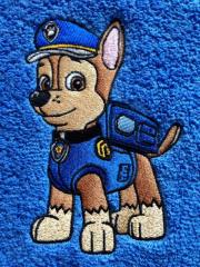 Chase embroidery design