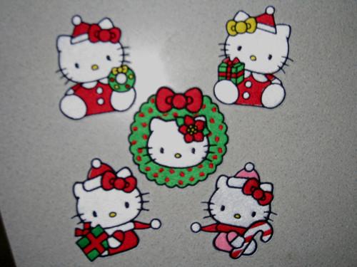 Christmas set with Hello Kitty embroidery designs