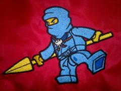 LEGO Ninjago Jay embroidery design