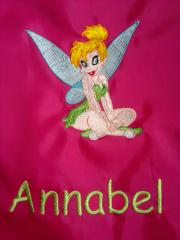 Embroidered Tinkerbell design