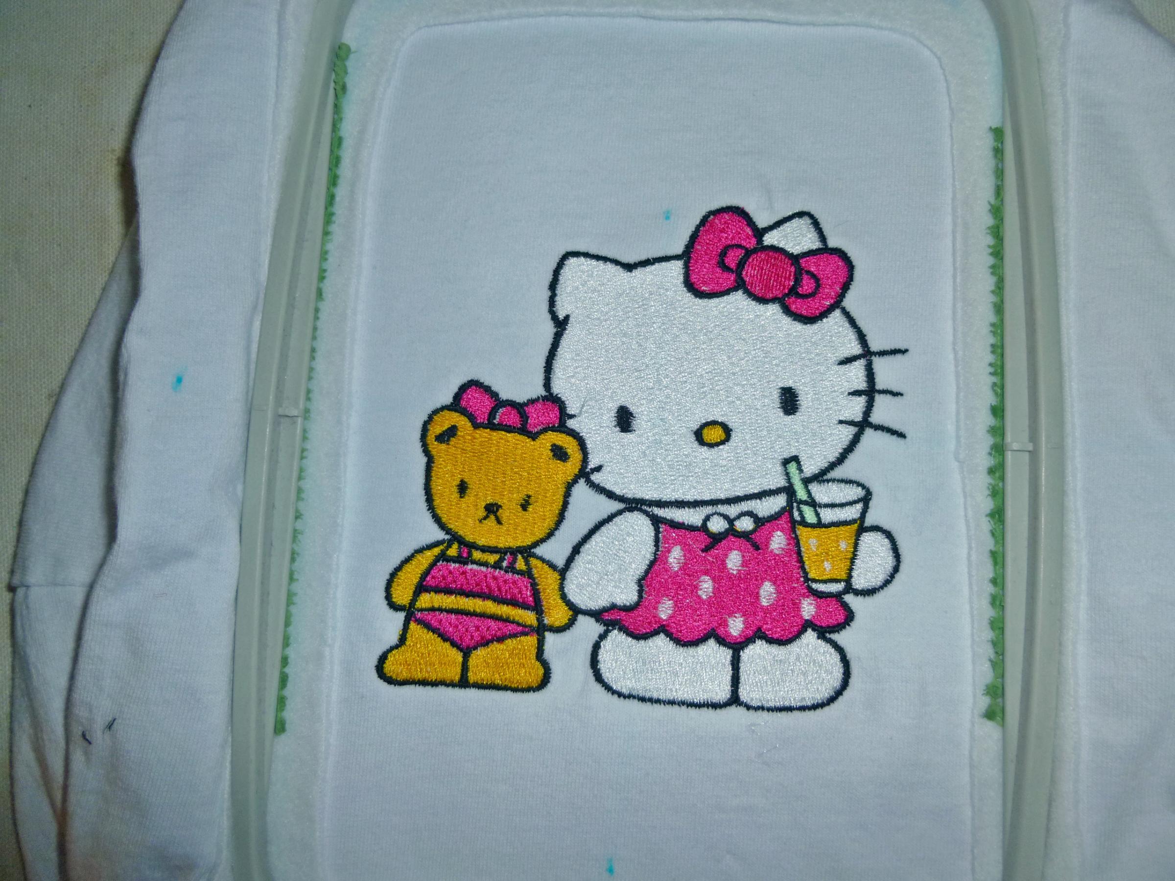 In hoop Hello Kitty We are Friends embroidery design
