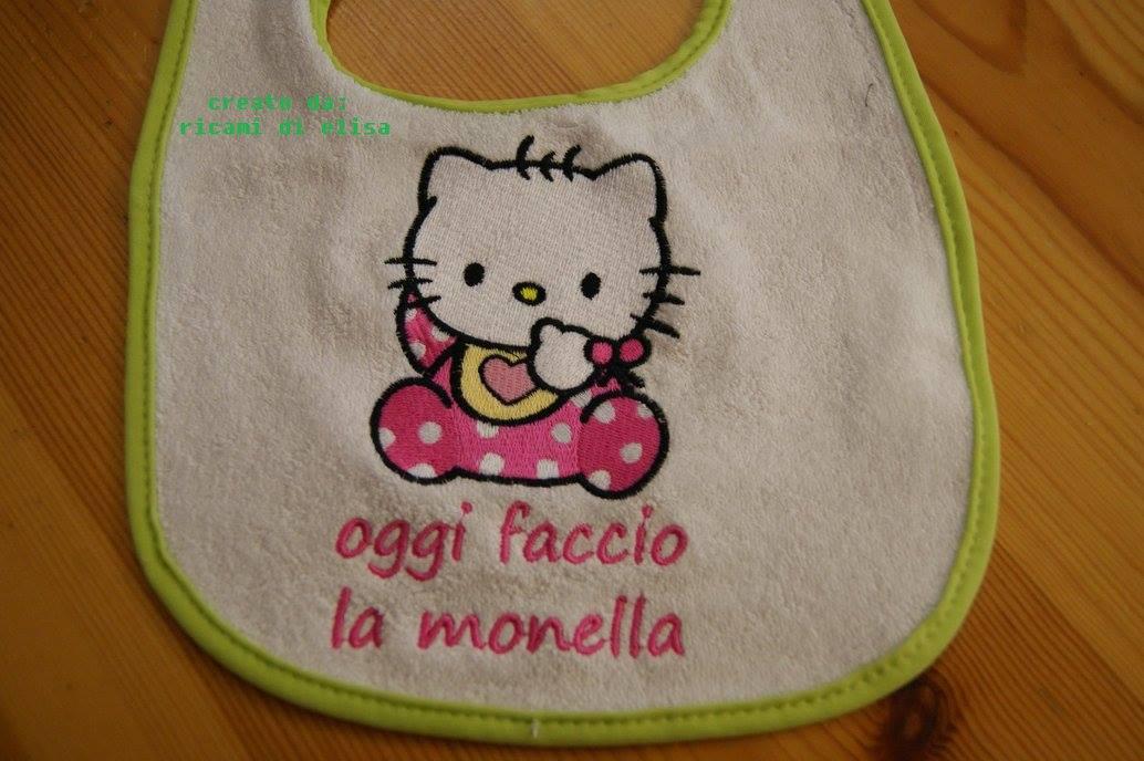 Hello Kitty Baby Bib embroidery design