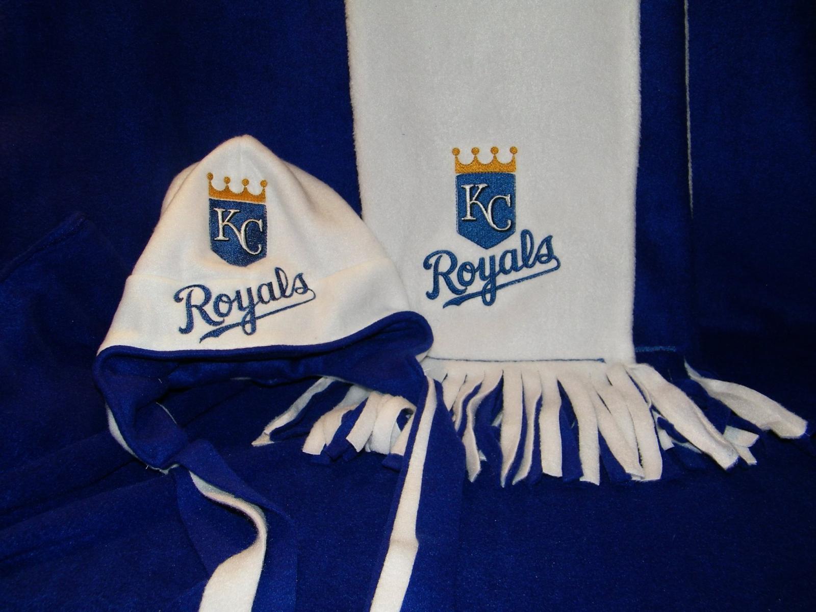 Kansas City Royals logo machine embroidery design
