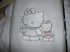 in hoop back side Hello Kitty We are Friends embroidery design
