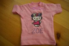 Baby outfit with Hello Kitty Spring embroidery design