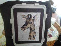 Giraffe photo stitch free embroidery design