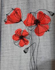 Poppies free embroidery design