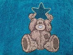 Teddy Bear with Christmas star embroidery design