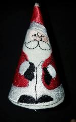 Santa Claus cross stitch free 3D embroidery design