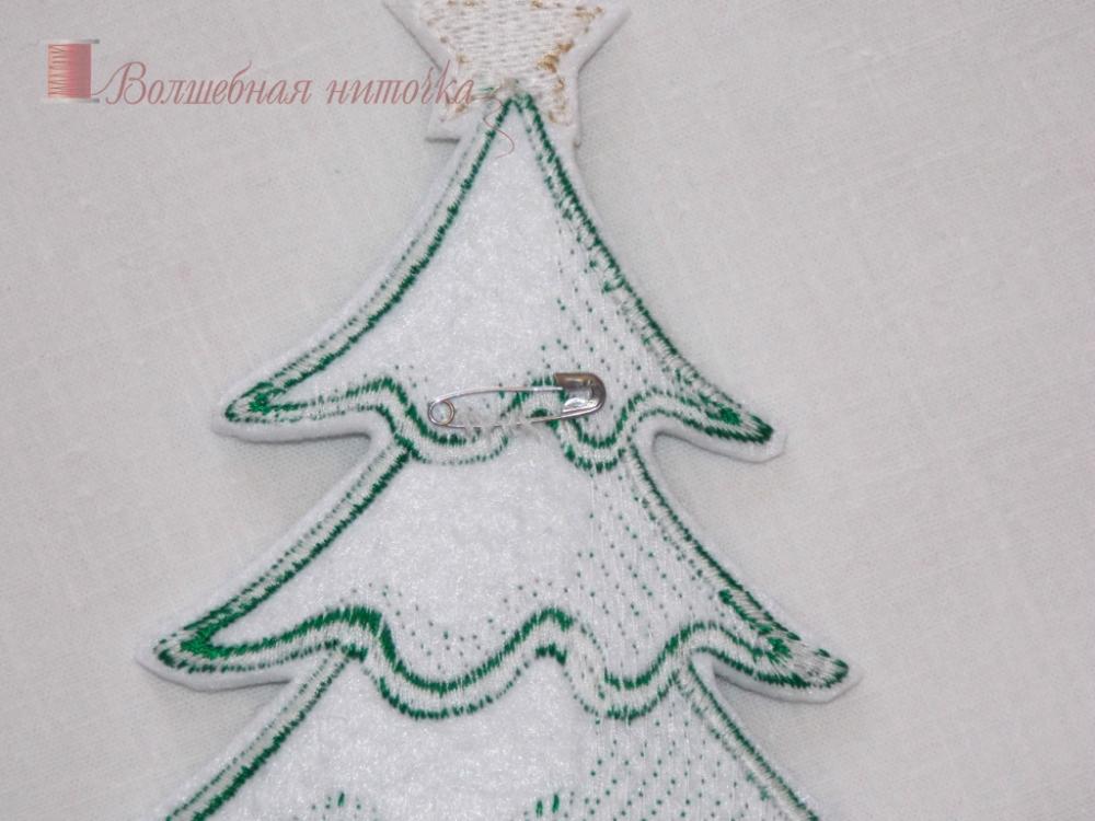 Embroidered Christmas dress