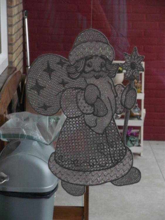 Embroidered Santa Claus free design