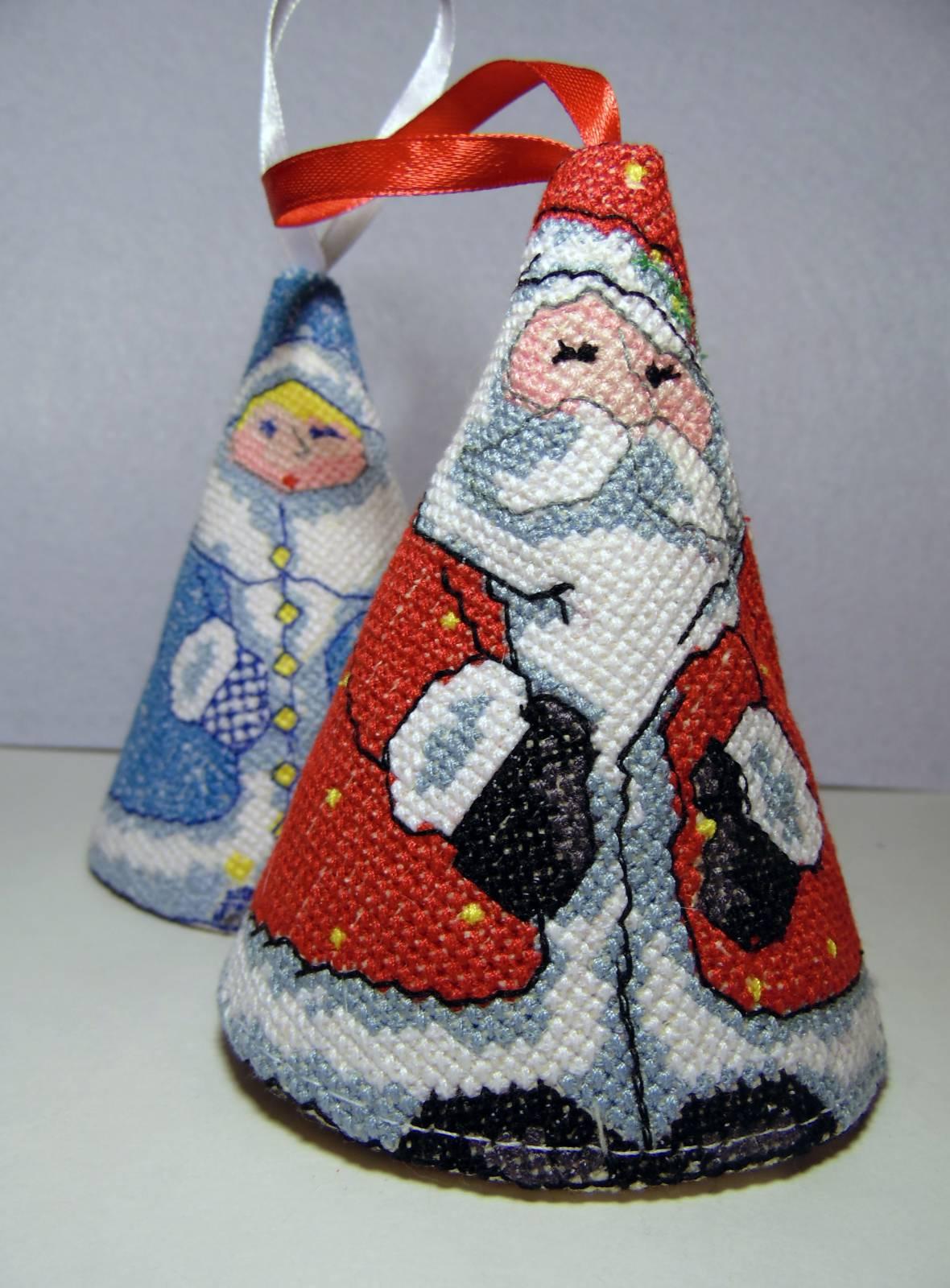 Christmas set with 3d cross stitch free embroidery