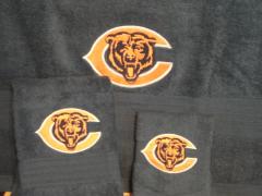 Chicago Bears logo machine embroidery design