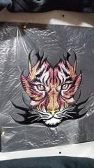 Majestic Tribal Tiger Embroidery Design – A Powerful and Captivating Piece