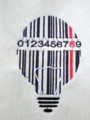 Lamp Barcode Free Machine Embroidery Design: Adding a Modern Touch to Your Projects