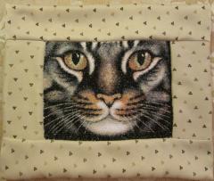 Carpet with cat photo stitch free embroidery