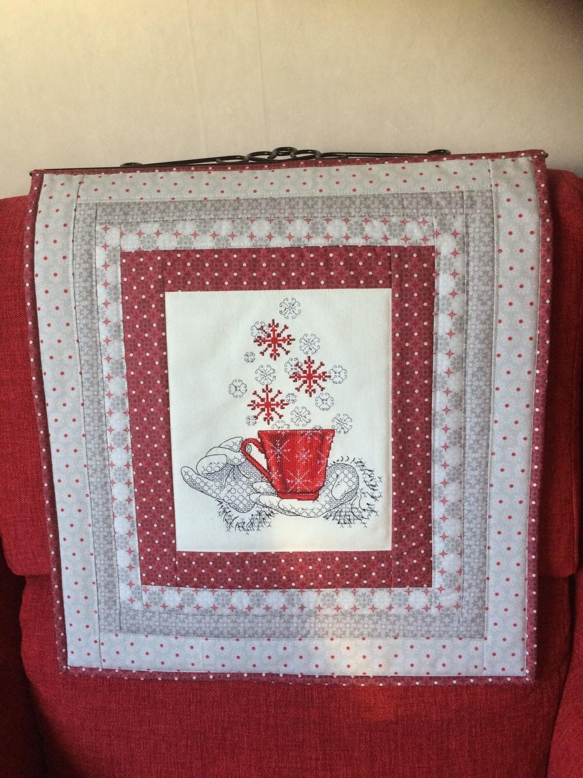 Christmas carpet with free cross stitch embroidery design