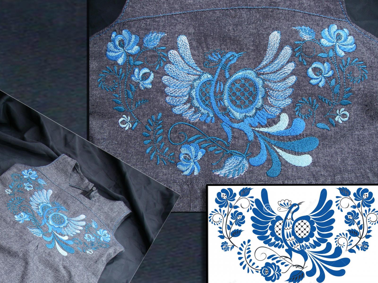 Firebird free embroidery design