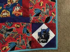 Quilt with Batman never sleeps embroidery design
