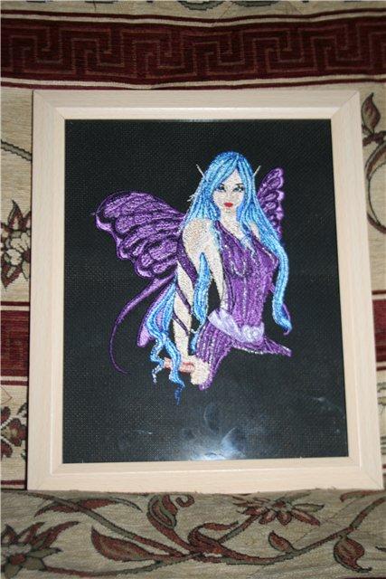 Fairy machine embroidery design