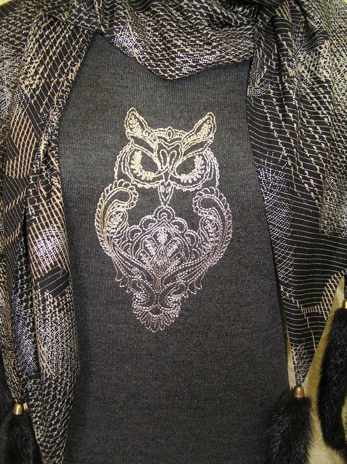 summer shirt with owl blend free embroidery design