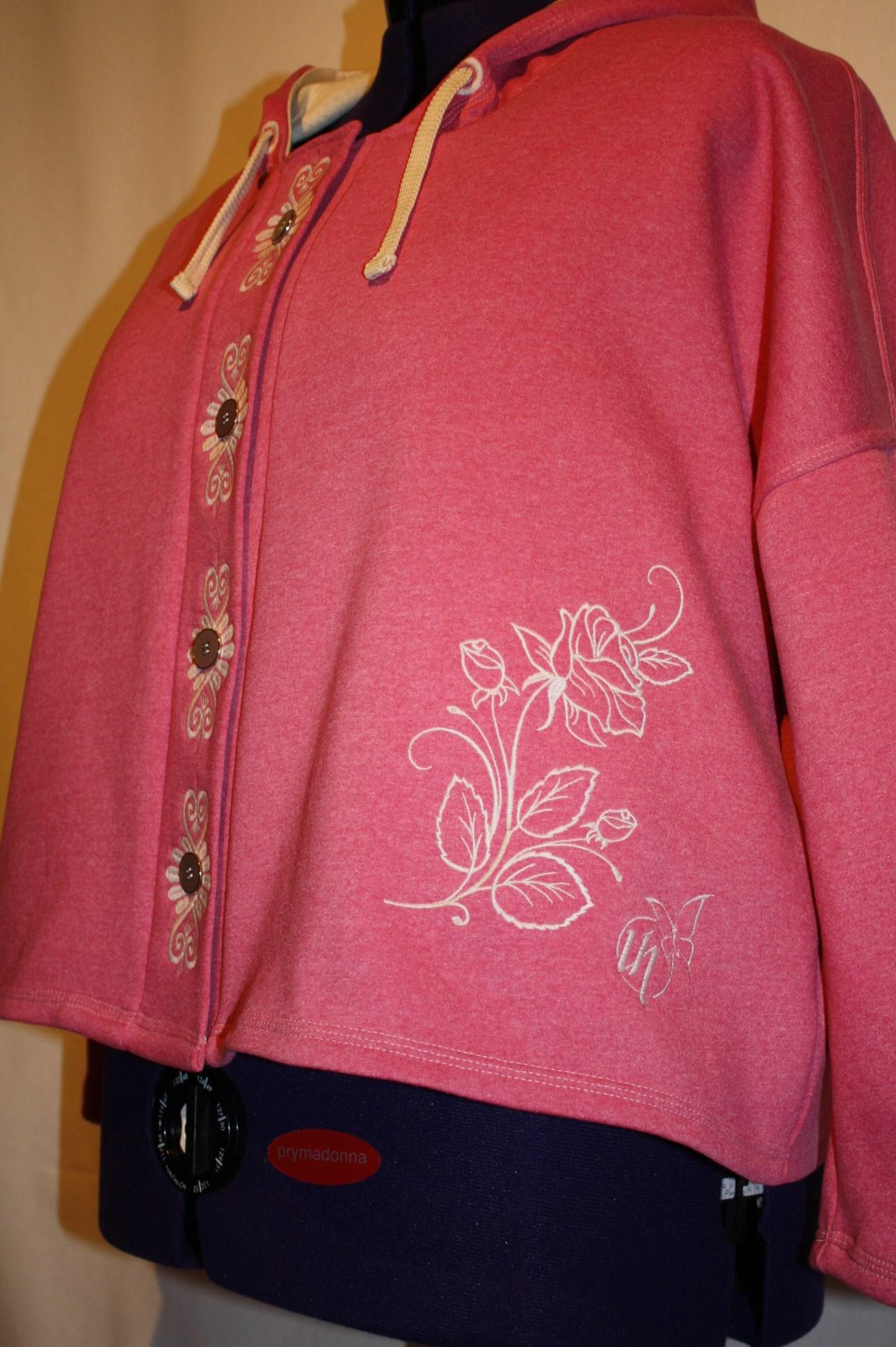 Jacket with Rose one color free embroidery design