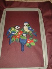 Bird cross stitch free machine embroidery design