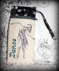 Step into the Spotlight with the Dancer Free Embroidery Design Mobile Cover