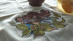 Forest Friends: A Guide to Creating Napkins with Squirrel and Hazelnut Embroidery Design