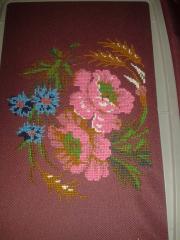Flowers cross stitch free embroidery design